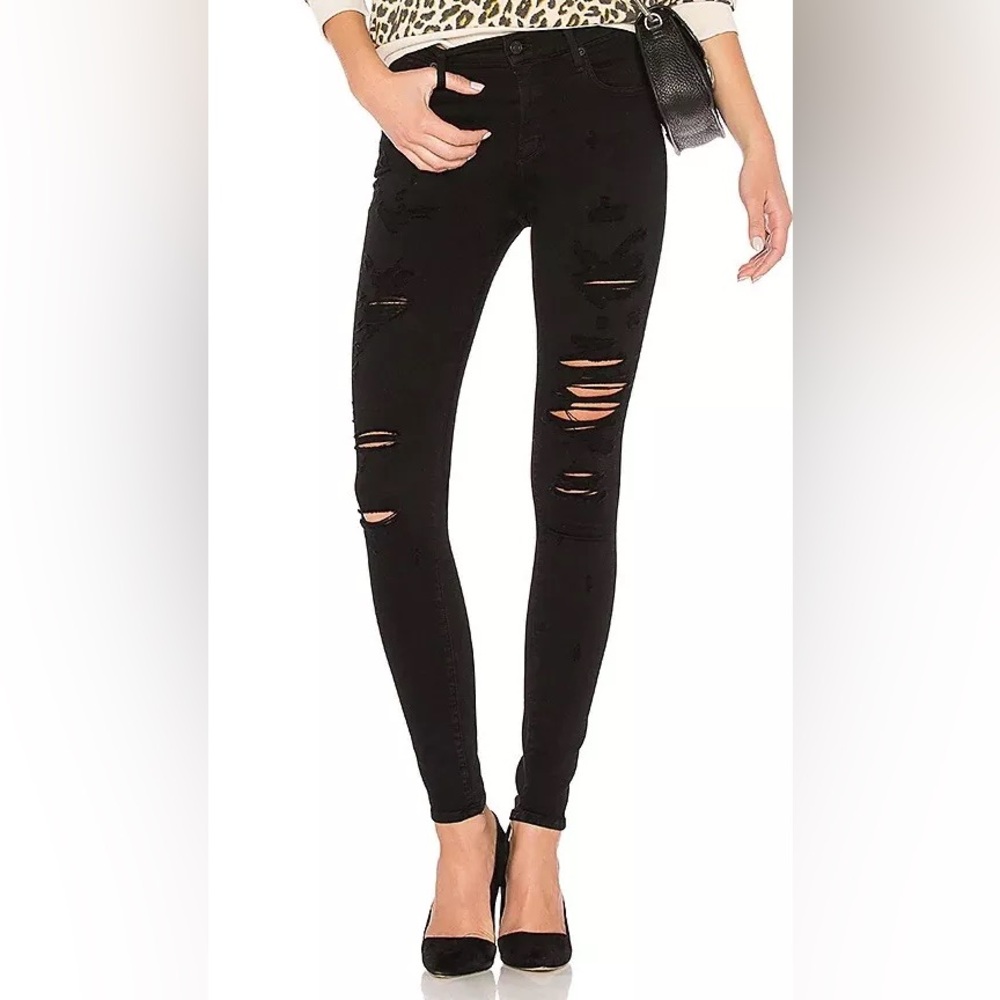 Agolde Sophie high rise distressed jeans